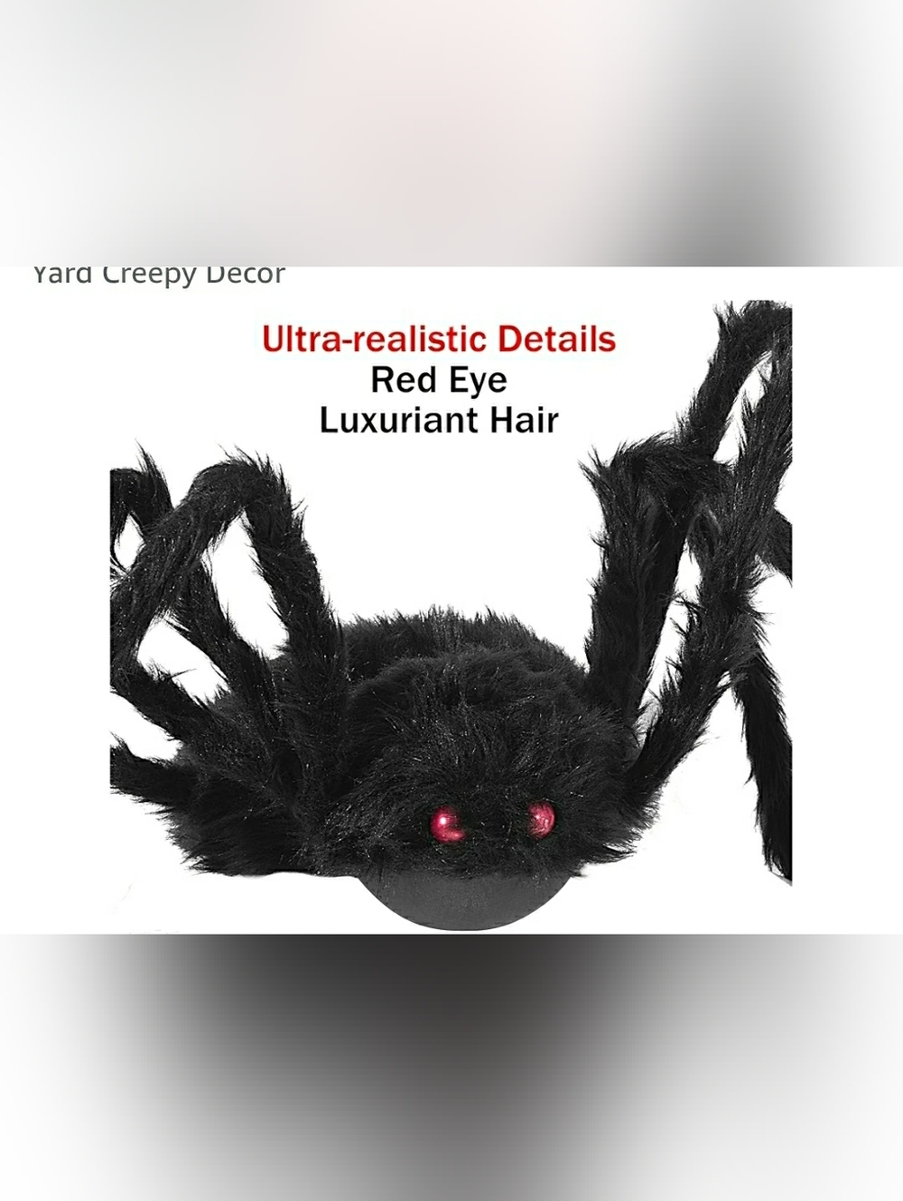 Bendable Giant Spider Halloween Decor NWT